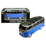 Autobus T1 - kovový, modro-strieborný
